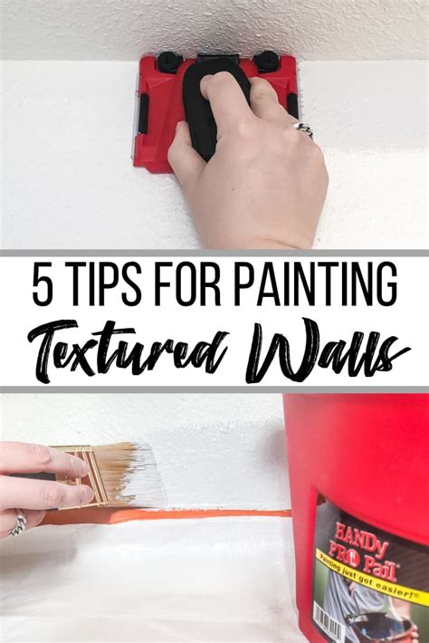 5 Tricks for Painting Textured Walls - The Handyman's Daughter