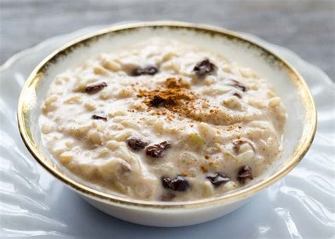 Arroz con leche con uvas pasas y canela, receta paso a paso