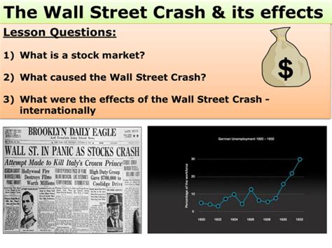 Wall Street Crash - Causes - effects on the USA and effects on the rest ...