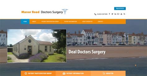 Manor Road doctors surgery wordpress website - WordPress web designers ...