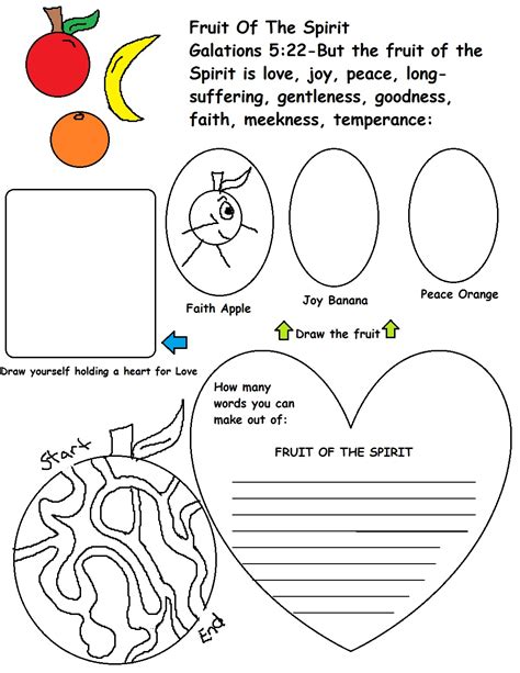 Printable Fruits Of The Holy Spirit Worksheet - Printable Word Searches