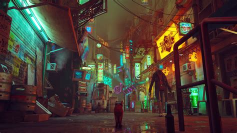 Free download | HD wallpaper: Stray, video games, cyberpunk, screen ...