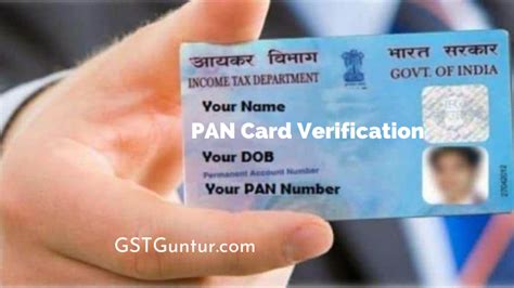 PAN Card Verification | How To Verify? Types of Online PAN Verification – GST Guntur