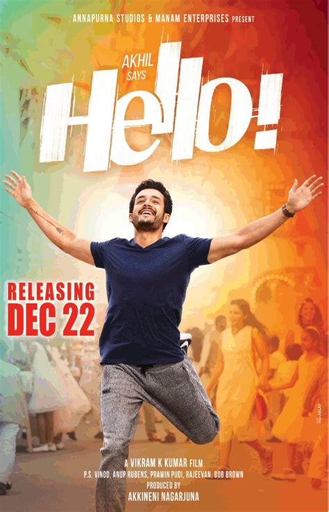 Tollywood Actor Akhil Akkineni Hello Movie Posters - Hollywood ...