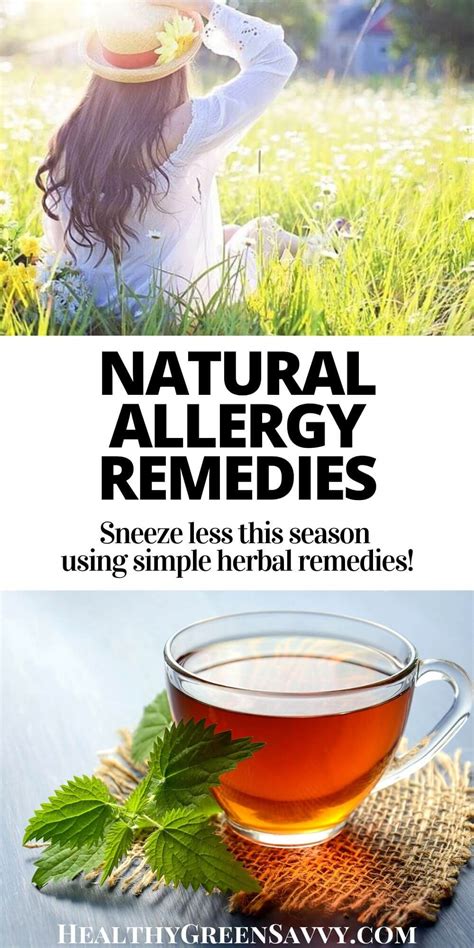 15 Natural Remedies for Allergies - HealthyGreenSavvy