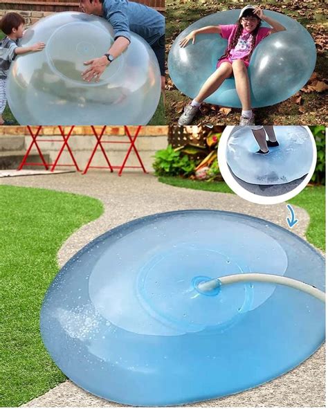 Buy Toddler Outdoor Toys Reusable Water Bubble Balls Toy Giant Inflatable Beach Ball Water ...