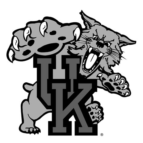 Kentucky Wildcats Logo Black and White – Brands Logos