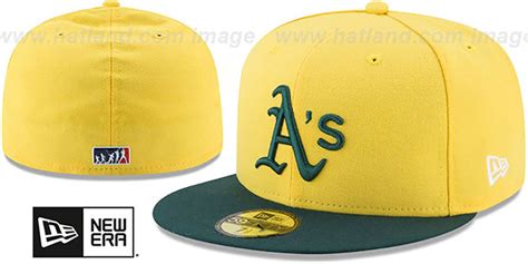 Athletics 2017 MLB LITTLE-LEAGUE Yellow-Green Fitted Hat