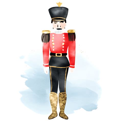 Nutcracker Soldier Standing Tall Digital Graphic · Creative Fabrica