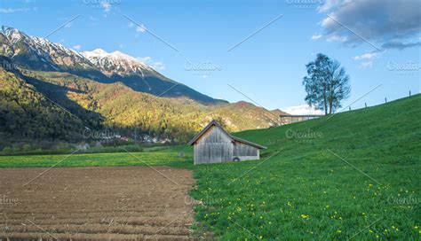 Meadows and fields at sunset ~ Nature Photos ~ Creative Market