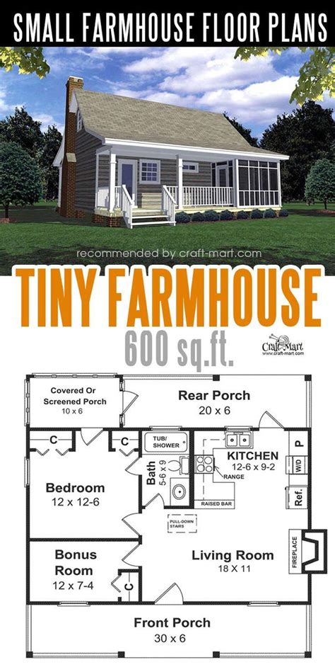 Small farmhouse plans for building a home of your dreams | Tiny house floor plans, Small ...