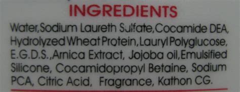 Hair care: Ingredients In Shampoo