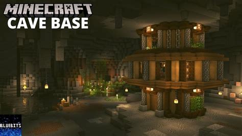 Minecraft - How to Build a Cave Base Tutorial - YouTube | Minecraft ...