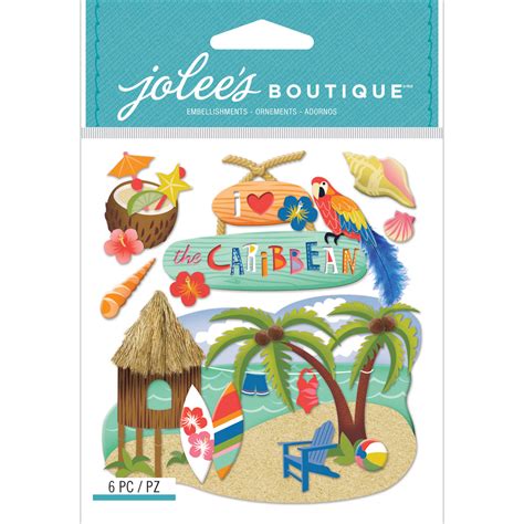 Jolee's Boutique Dimensional Stickers-Caribbean, E5021862 | eBay