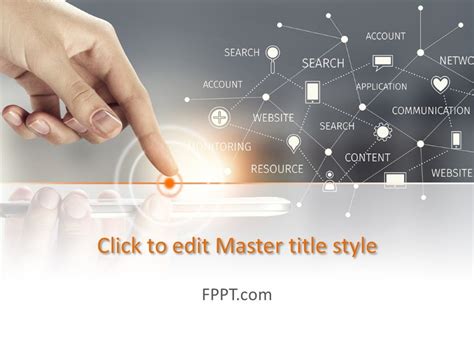 Free Digital Connect PowerPoint Template - Free PowerPoint Templates