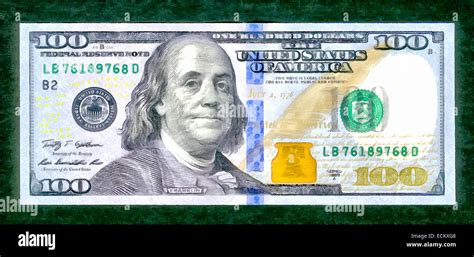 Illustrations Banknote 100 dollar USA,Currency, Benjamin Franklin Stock Photo - Alamy