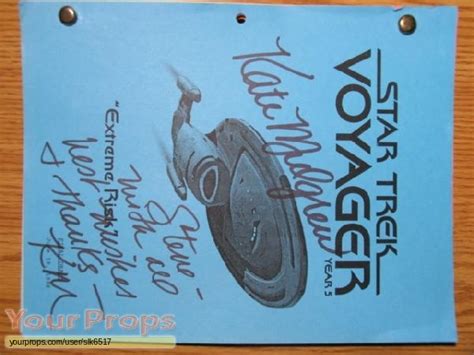 Star Trek: Voyager WORKING VOYAGER SCRIPT original TV series prop