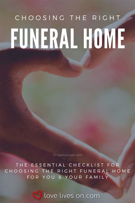 How to Choose a Funeral Home | Funeral home, Funeral planning checklist ...