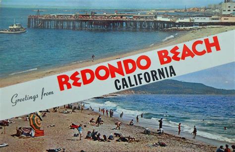 c 1950's Redondo beach postcard. | Redondo beach california, California ...