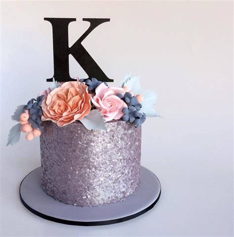 30+ Wonderful Image of Glitter Birthday Cake . Glitter Birthday Cake Gorgeous Completely Edible ...