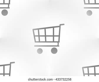 Texture Shopping Cart Silhouette Stock Illustration 433732258 ...