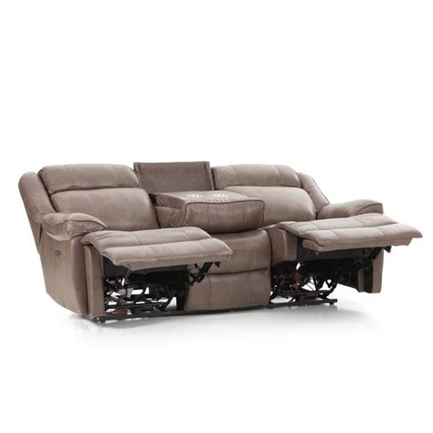 Avalon Dual Power Reclining Sofa | Leather Latte - intercon-furniture