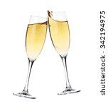 Deux verres de champagne Photo stock libre - Public Domain Pictures