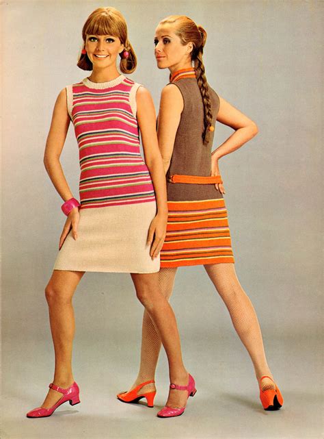 Beautiful Knitted Dress Fashion of the 1960s ~ vintage everyday