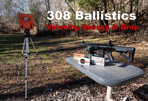 308 Ballistics - Chart with Velocity, Energy and Bullet Drop