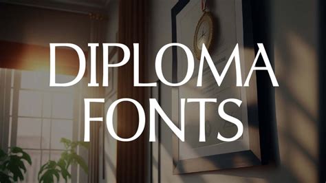 25 Practical Fonts for any Certificate or Diploma Award | HipFonts