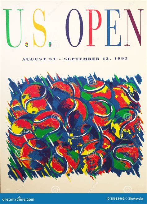 US Open 1992 Poster On Display At The Billie Jean King National Tennis ...