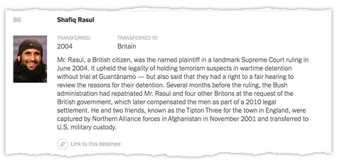 New York Times: An Updated Tool for Tracking the Detainees of Guantánamo Bay - C-VINE Network