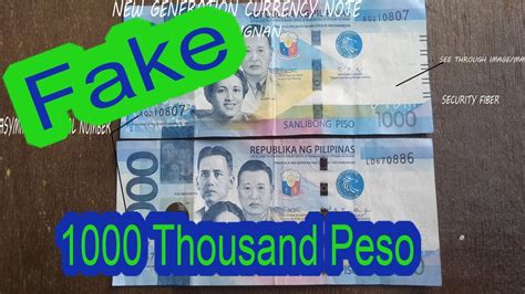 FAKE 1000 THOUSAND PESO - YouTube