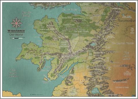 Warhammer - Old World - Color by Cyowari on DeviantArt | Fantasy world map, Old world maps ...