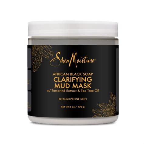 Shea Moisture African Black Soap Clarifying Mud Mask, 6 oz - Harris Teeter