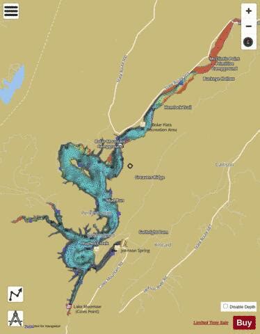 Lake Moomaw Fishing Map | Nautical Charts App