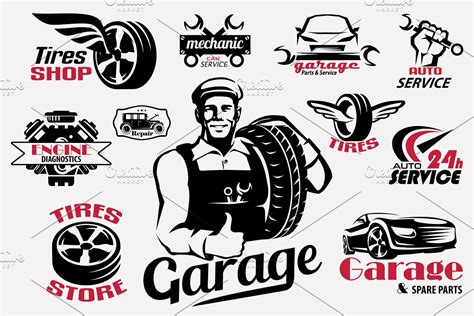 Auto mechanic logo design on rear truck windows - sopfancy