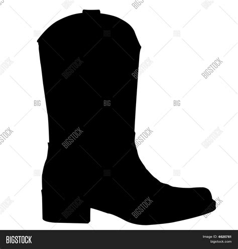 Cowboy Boot Silhouette Image & Photo (Free Trial) | Bigstock