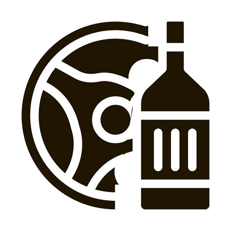 drunk driving icon Vector Glyph Illustration 17509845 Vector Art at ...