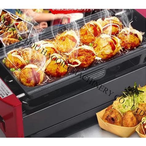 electric commerical type fish ball maker| takoyaki electric pan| takoyaki maker|Octopus ball ...