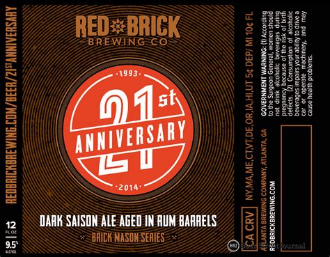 Red Brick's 21st Anniversary Offering: Saison in Rum - Beer Street Journal