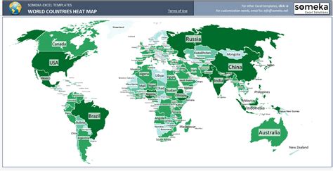 Excel World Map