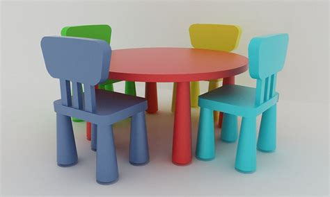 IKEA mammut chairs and table 3D Model $10 - .3ds .max .obj .unknown - Free3D