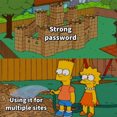 You need a strong, unique password for EVERY account : r/memes