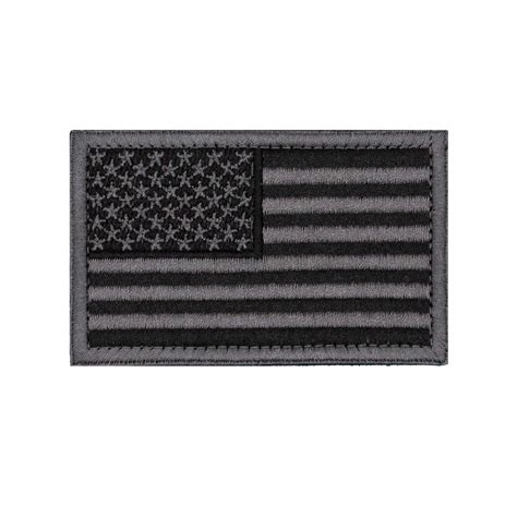 American Flag "Grey" Embroidered Velcro Patch – In The Bag Cornhole