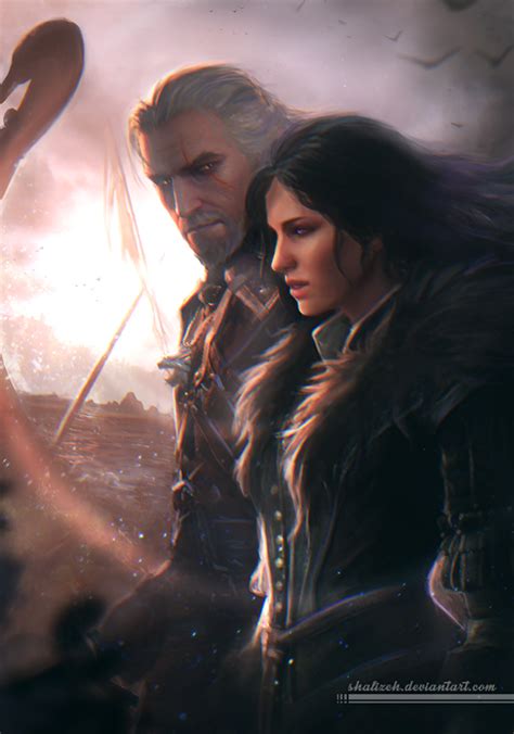 Geralt And Yennefer by shalizeh on DeviantArt