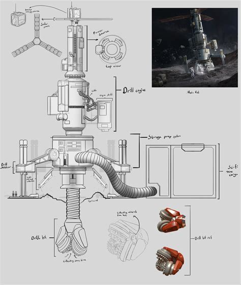 İbrahim Hakkı Uslu - Asteroid Mining Concept Art