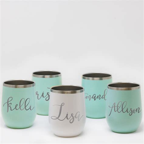 Personalized Wine Tumbler Set – Stamp Out