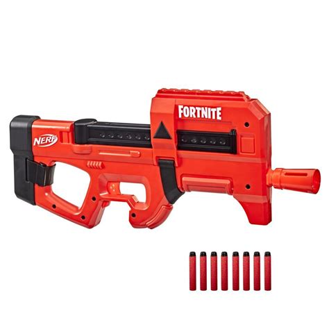 Nerf Fortnite Compact SMG Motorized Dart Blaster, Ultra Red Wrap, 8-Dart Internal Clip, Includes ...