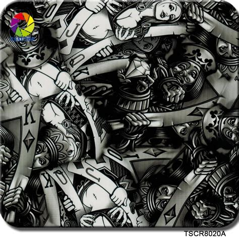 ROYAL TSAUTOP Size 1m x 10m hydro dipping transfer water transfer film skull Cool Hydro Dip ...